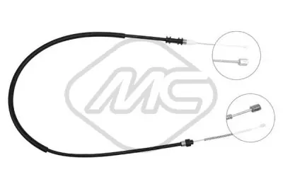 Original Cable de accionamiento, freno de estacionamiento METALCAUCHO 80/330